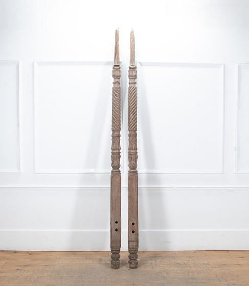Pair of Regency Mahogany Bed Posts BD2739330