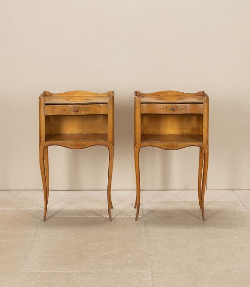 Pair of 20th Century French Lacquered Bedside Tables BD4843622
