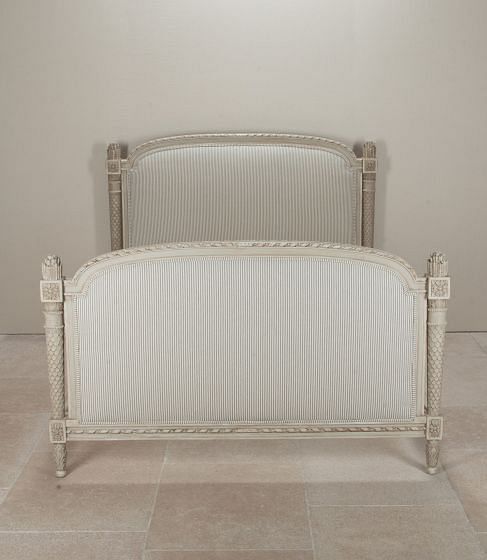19th Century French Louis XVI Style Painted King Size Bed BD5242978
