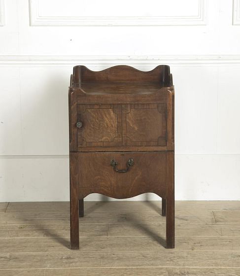 18th Century George III Mahogany Night Stand BD9910533