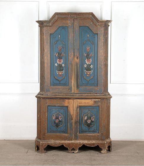 18th Century Painted Dalarna Cupboard BK0126594