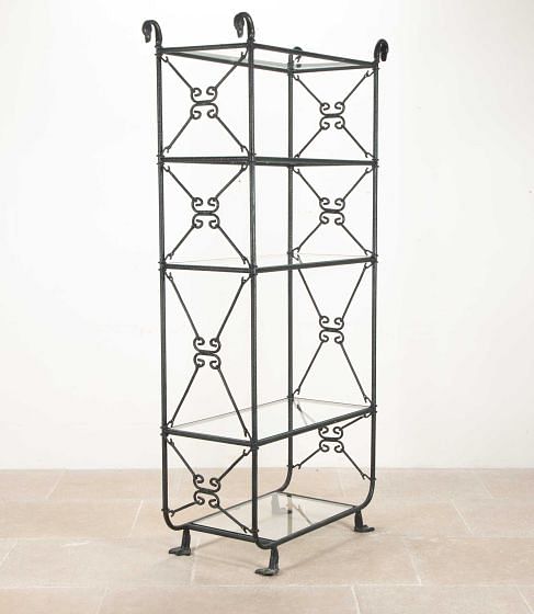 20th Century French Metal Etagère Display Shelves BK0742313