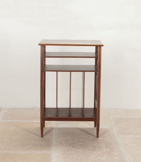 Tall 19th Century French Mahogany Canterbury BK1542000