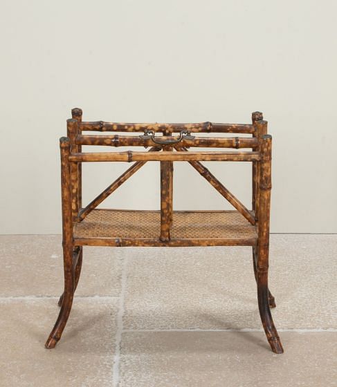 Early 20th Century French Bamboo Magazine Rack BK1542497