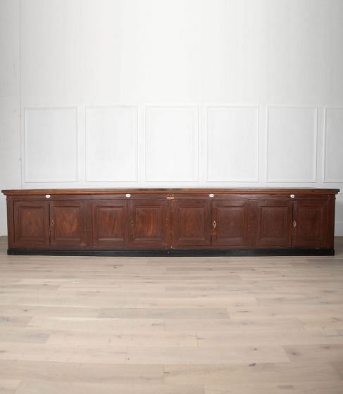 Large 19th Century French Walnut Counter BK5233112