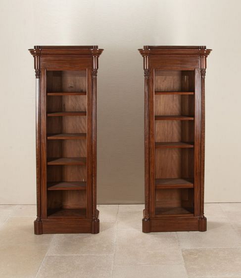 Pair of 19th Century Mahogany Sentry Box Bookcases BK5242817