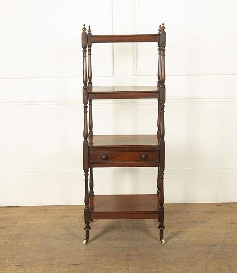 SALE: Early 19th Century Mahogany Four Stage Whatnot BK8029314