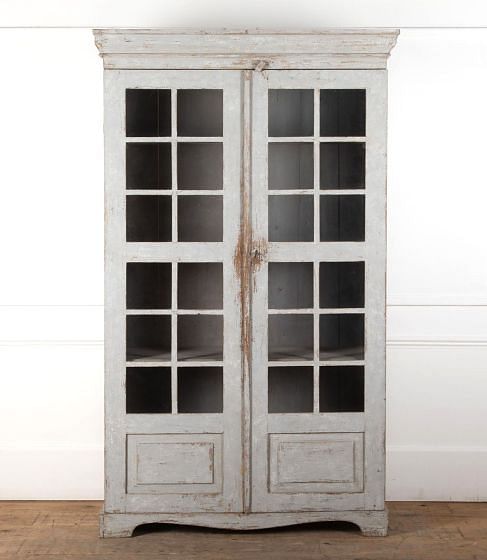 19th Century Swedish Painted Glazed Bookcase BK8335105