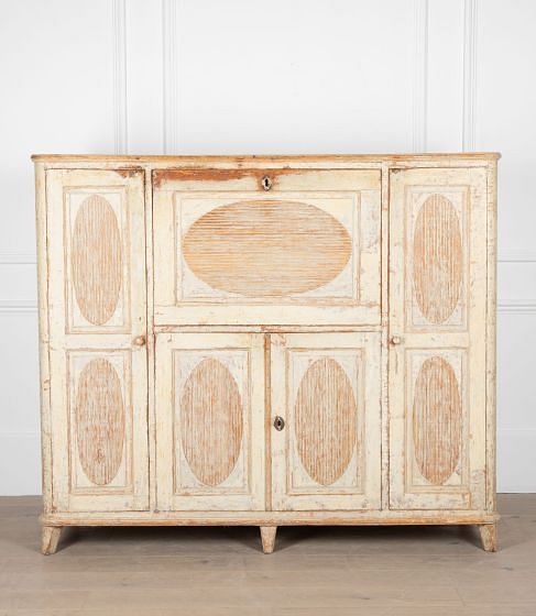 19th Century Gustavian Buffet with Fall Front Desk BU6037581