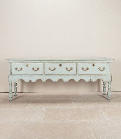 18th Century Later Painted Oak Dresser Base BU8243353