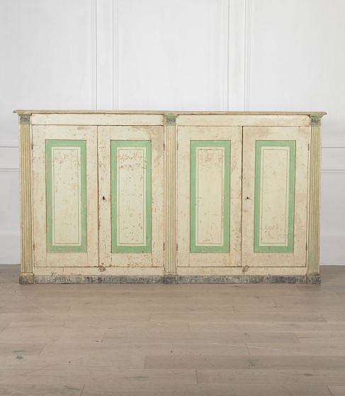 19th Century Original Painted Italian Four Door Buffet BU9233160