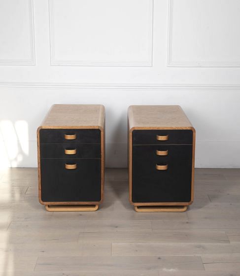 Pair of 20th Century Danish Drawer and File Pedestals CA0431957