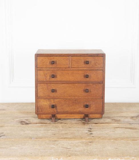 Miniature 20th Century Cotswold Oak Chest CC0533305
