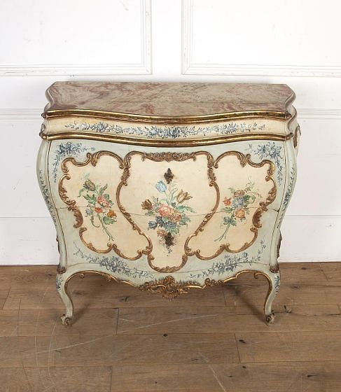 19th Century Venetian Hand Painted Commode CC3420260