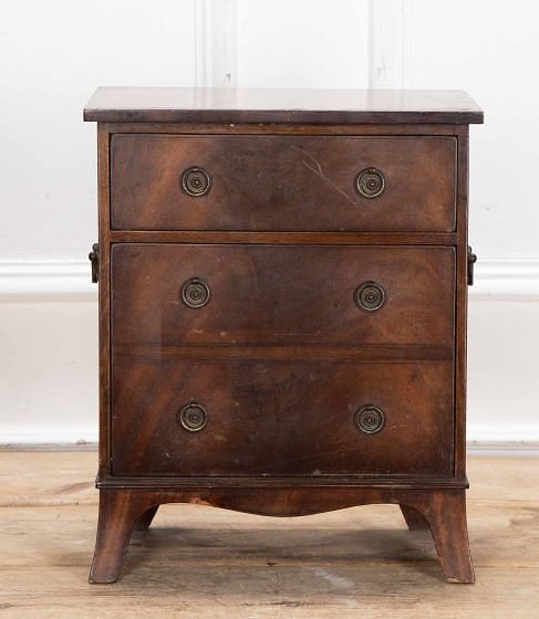 19th Century Louis Philippe Miniature Mahogany Chest CC3759122