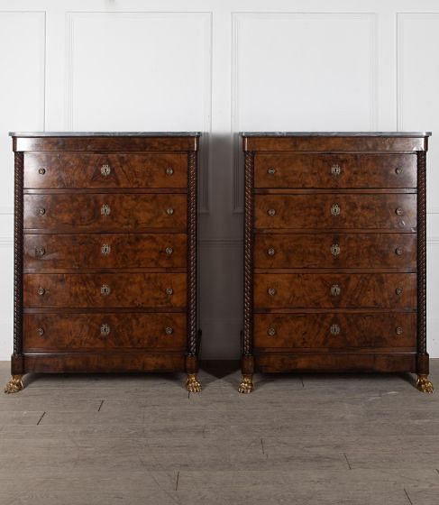 Pair of 19th Century Walnut Commodes CC5230777