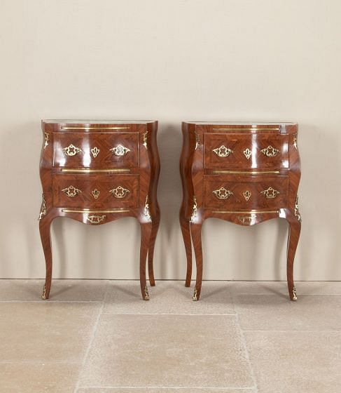 Pair of Small 19th Century Italian Louis XV Italian Commodes CC5242706