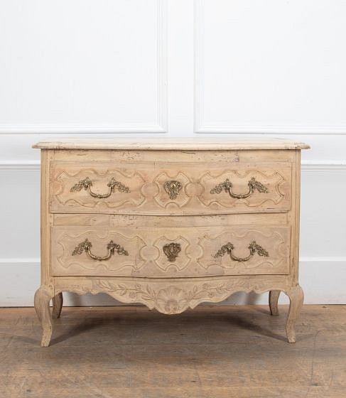 19th Century French Bleached Two Drawer Commode CC8126624