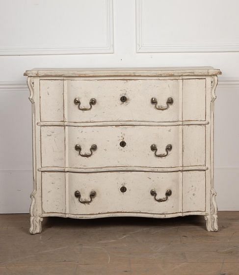 19th Century Serpentine Painted Commode CC8227868