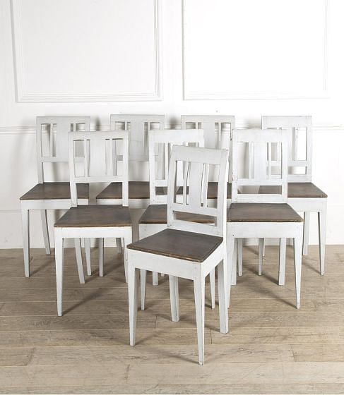 Set of Eight 19th Century Swedish Dining Chairs CD999489