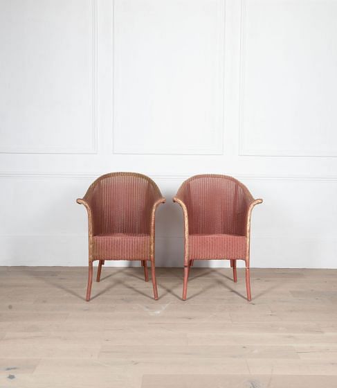 Pair of Lloyd Loom Armchairs CH0533928