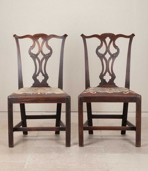 Pair of 18th Century George III Mahogany Chairs CH0943513