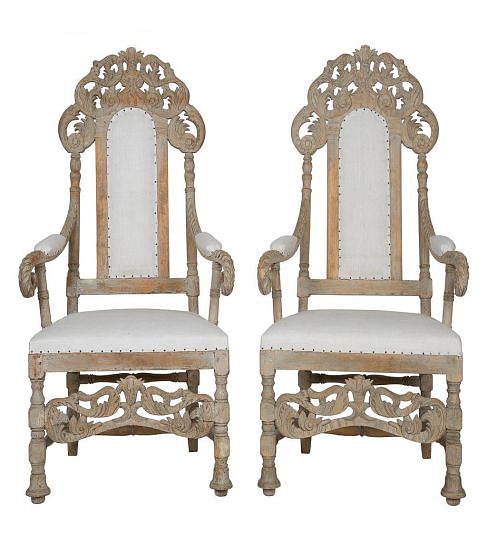 Pair of 19th Century Swedish Armchairs CH113085