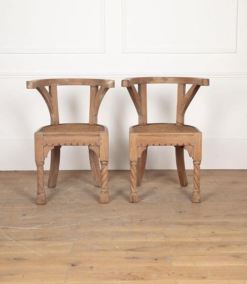Pair of 19th Century Hardwood Armchairs CH2726704