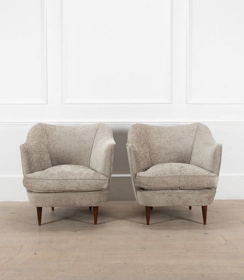 Pair of Italian 20th Century Armchairs CH4839015