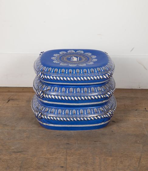 Mid-Century French Porcelain Stool CH6330152