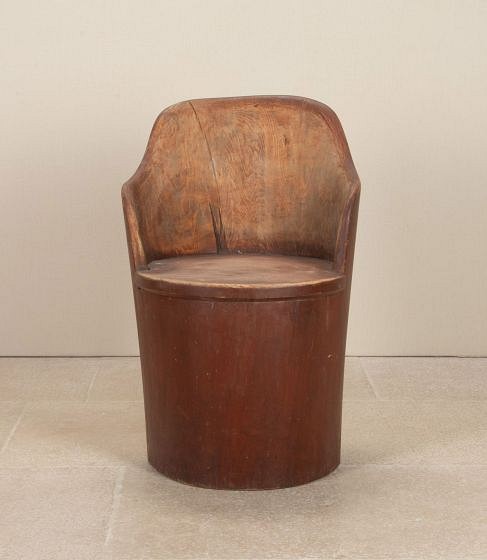 19th Century Irish Primitive Stump Chair CH6943593