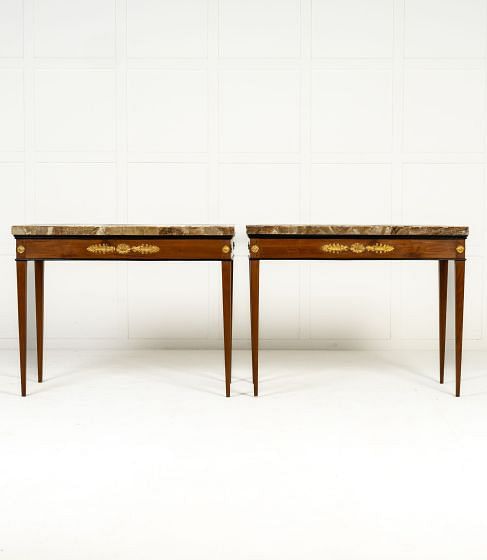 Pair of 18th Century Italian Cherrywood Consoles CO0642911