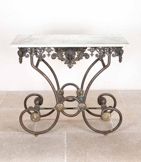 19th Century French Patisserie Table with Original Base CO1439870