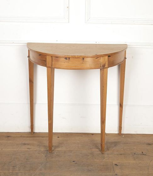 19th Century English Pine Demi Lune CO2023116