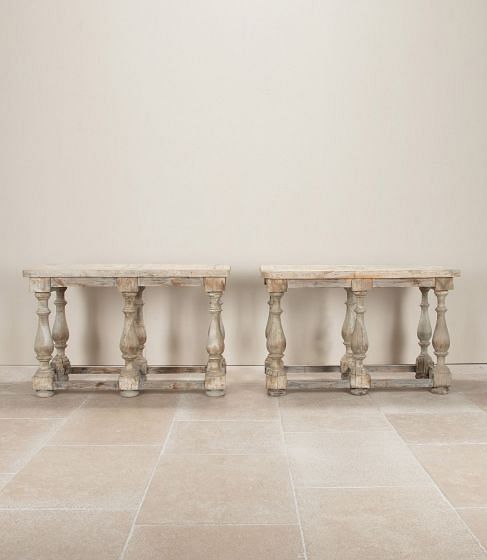 Pair of Late 19th Century French Pine Console Tables CO4542697