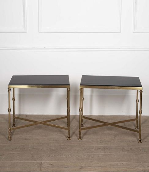 Pair of 20th Century French Brass Side Tables CO4629297