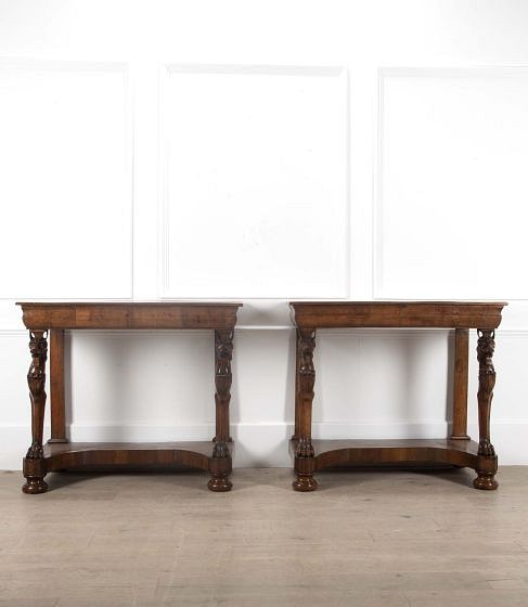 SALE: Pair of Italian 19th Century Console Tables CO4838328