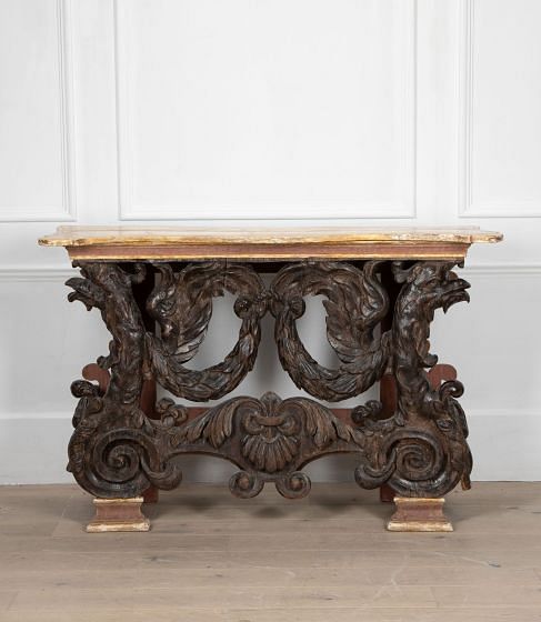 18th Century Carved Wood Console Table CO6535277