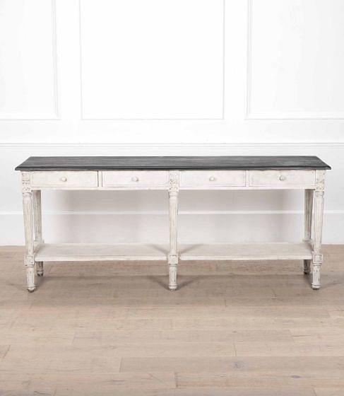 20th Century English Painted Dresser Base Side Table CO8441266