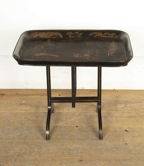Regency Papier-mâché Chinoiserie Tray CT0325516