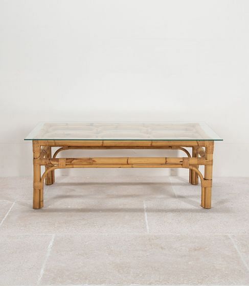 20th Century Spanish Bamboo Coffee Table CT3841651