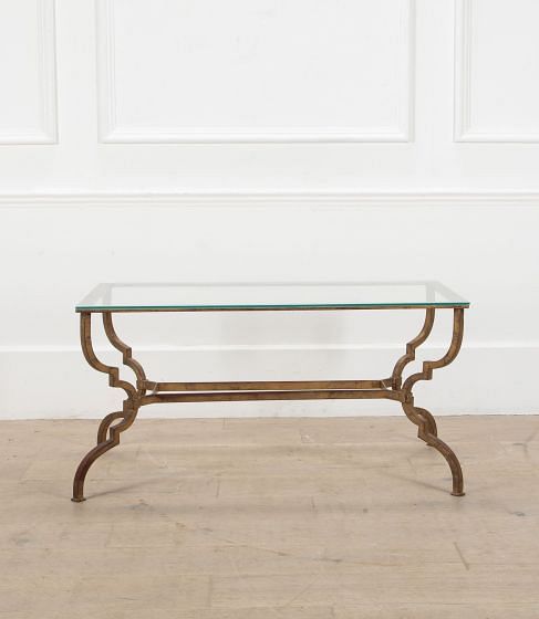Scroll End Glass Coffee Table CT9937292