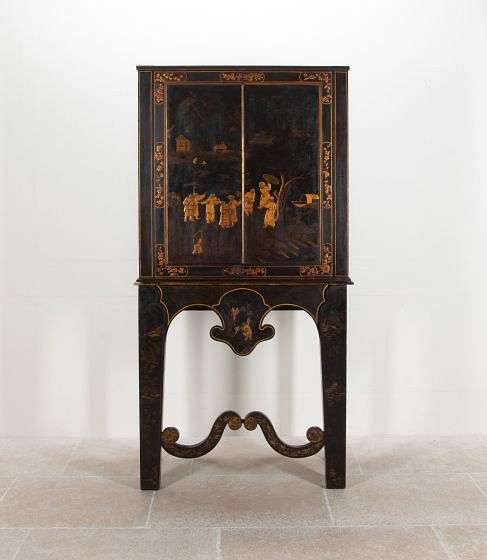 19th Century Regency Chinoiserie Cabinet on Stand CU0341765