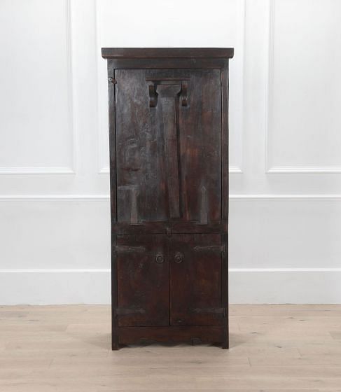 Early 19th Century Oak Cupboard With Drop Down Table CU1534281