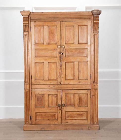 19th Century Irish Pine Food Press 19th Century Irish Pine Food Press or Cupboard CU2834105