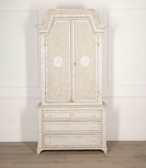 19th Century Two Part Swedish Cabinet from Jamtland Sweden CU6032919
