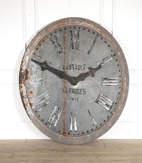 20th Century French Zinc Turret Clock Face DA0114641