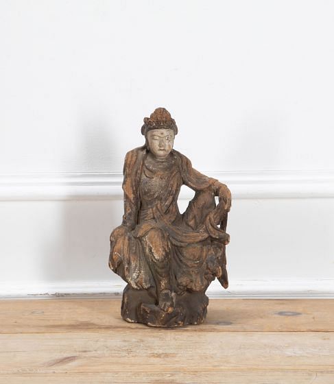 Early 17th Century Carved Wood Figure of Guanyin DA0738848