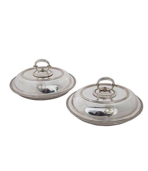 Pair of Crested English Serving Dishes DA1511776