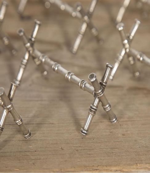 Set of Twelve Silverplate Faux Bamboo Knife Rests DA1521031